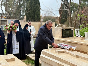 On the participation of Ambassador of Russia to Israel in the ceremony of laying flowers at the grave of Vasily Kozhevnikov