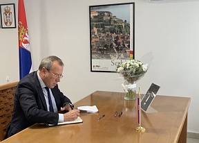 On the condolences of Ambassador of Russia to Israel in connection with the tragic incident in Serbia