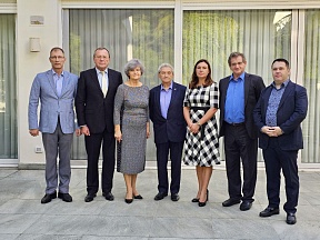 On the meeting of the Ambassador Russia with Chairman of the Coordination Council of Organizations of Russian-Speaking Compatriots of Israel